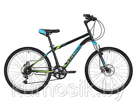Подростковый велосипед Stinger 24" (от 8 до 14 лет) Черный, 12"