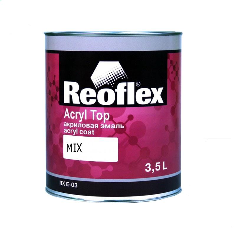 REOFLEX RX E-03/3500 M910 Эмаль акриловая Acryl Top MIX 910 глубоко-черный 3,5л