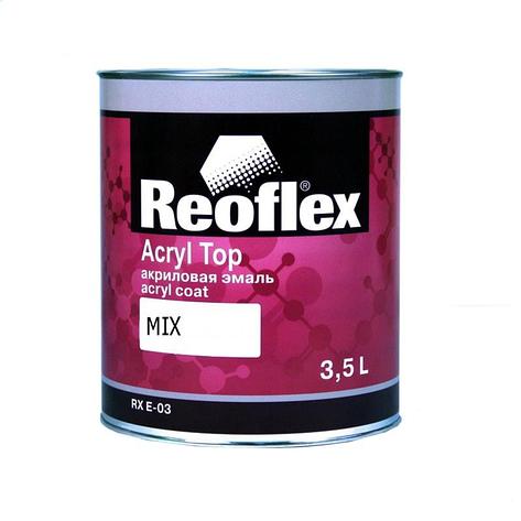 REOFLEX RX E-03/3500 M910 Эмаль акриловая Acryl Top MIX 910 глубоко-черный 3,5л, фото 2