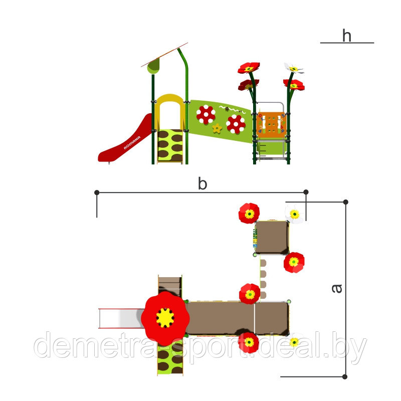 Игровой комплекс Цветочный луг 101.93.00 - фото 2 - id-p96499959