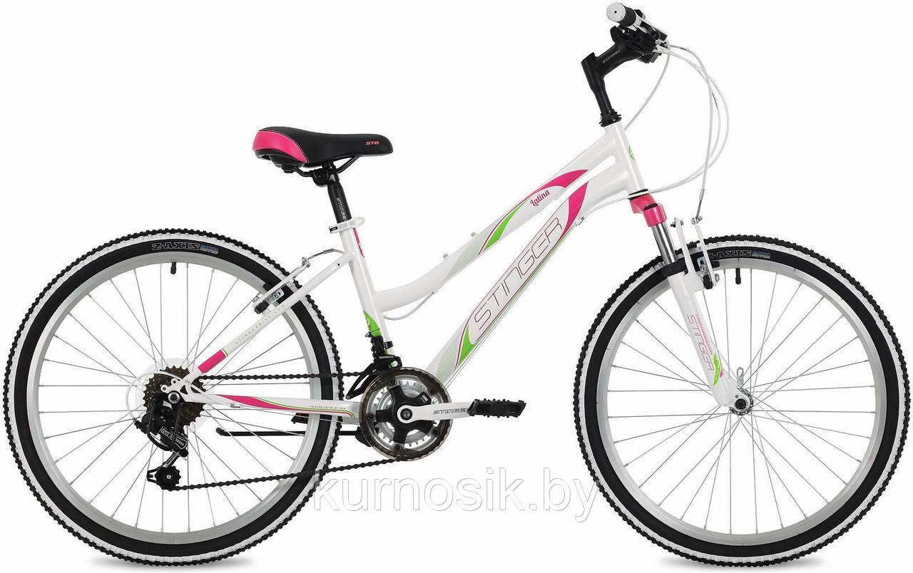 Подростковый велосипед Stinger 24" (от 8 до 14 лет) Белый - фото 1 - id-p96560528