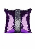 Подушка декоративная «РУСАЛКА» цвет фиолетовый/серебро, фото 1