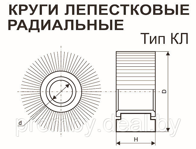 Круг лепестковый КК19XW 25H (P60) 150 х 30 х 32 мм (Белгород, БАЗ) - фото 6 - id-p96569667