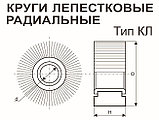 Круг лепестковый КК19XW 40H (P40) 150 х 30 х 32 мм (Белгород, БАЗ), фото 6