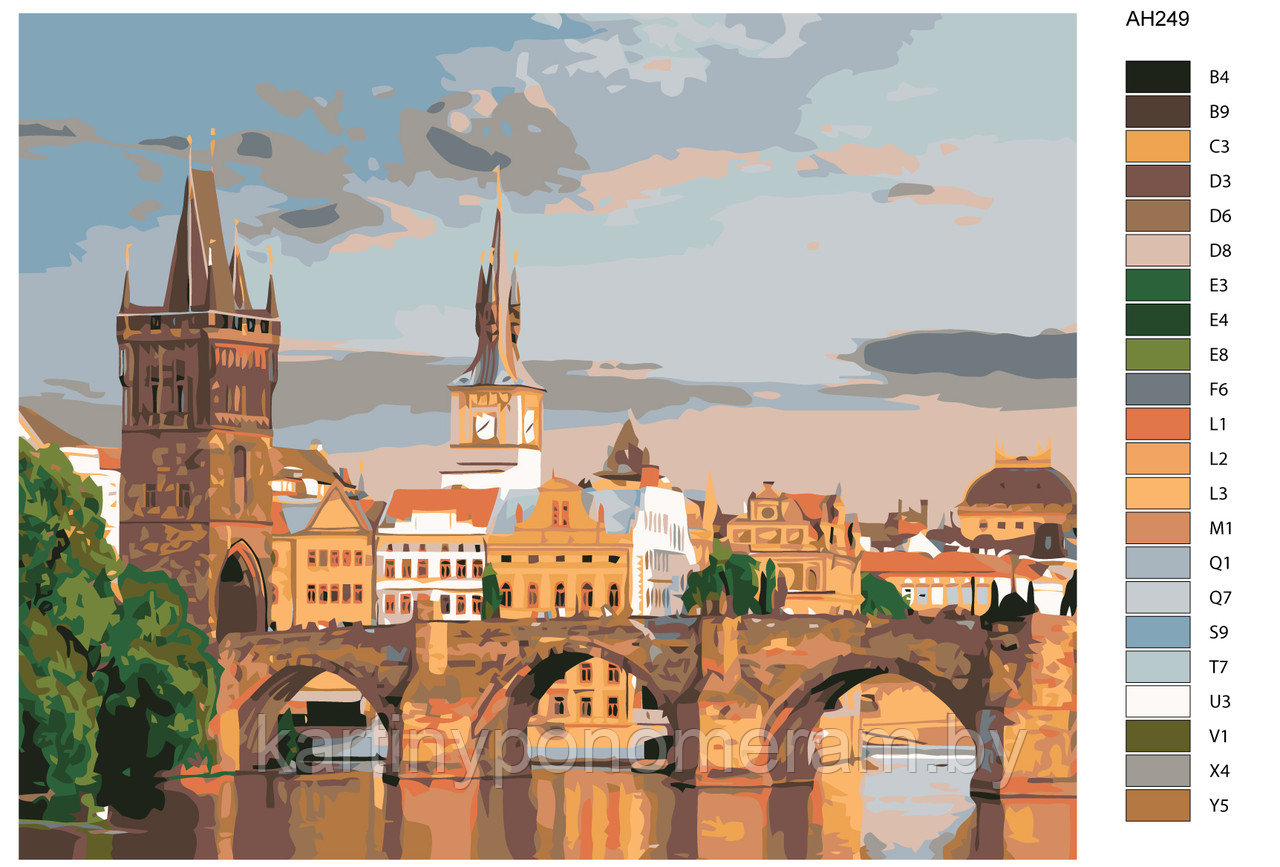 Картина по номерам, 40 x 50, ARTH-AH249