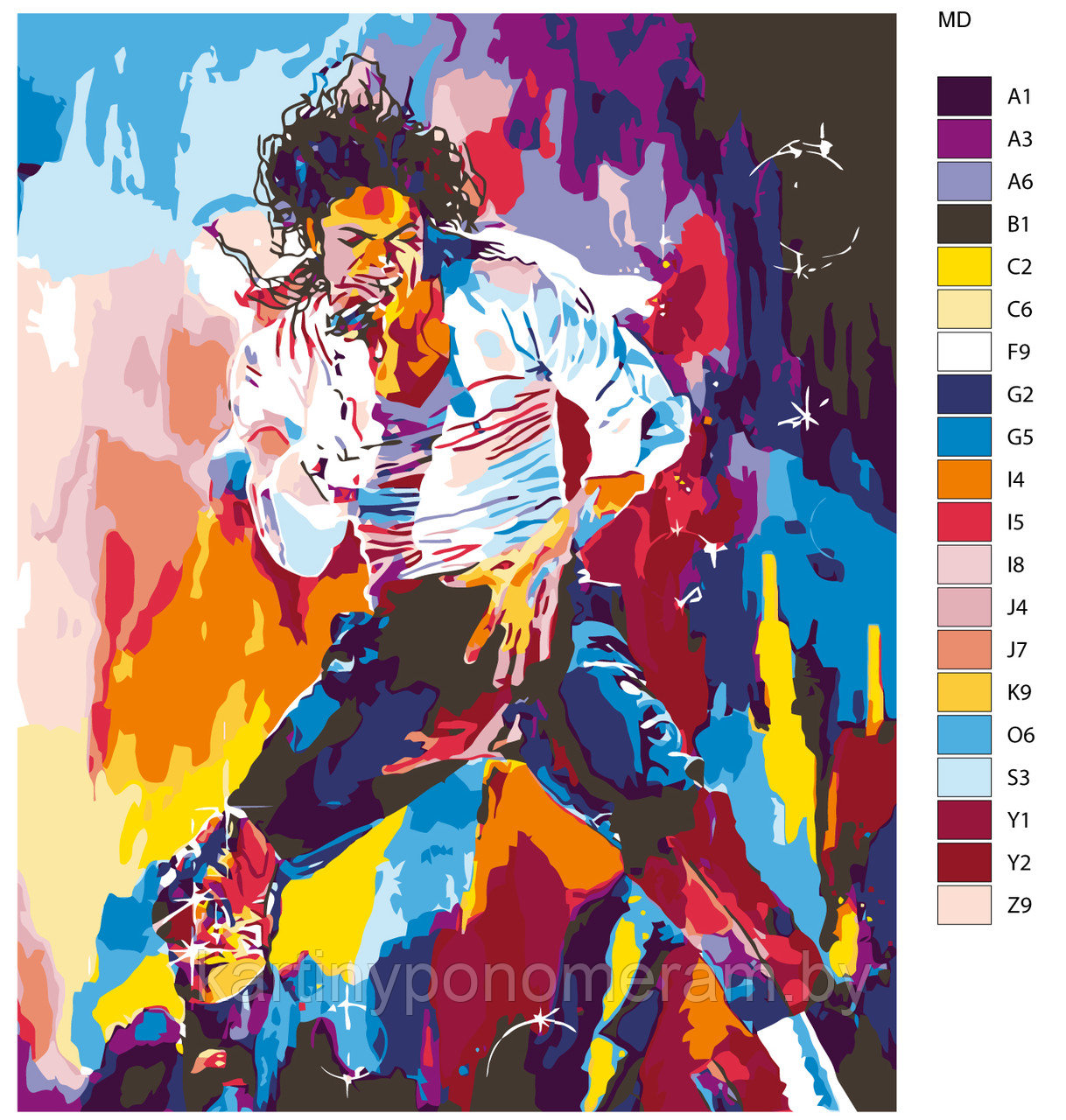 Картина по номерам, 40 x 50, ARTH-MDV