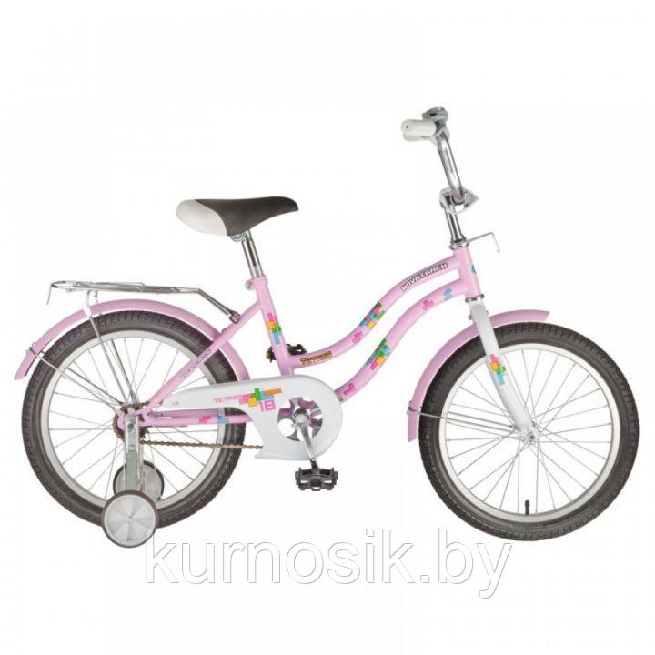 Велосипед  NOVATRACK 12" TETRIS (от 2 до 4 лет) Розовый