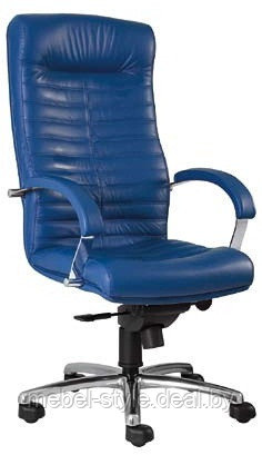 Кресло ОРИОН стиль хром для комфортной работы дома и в офисе, стул ORION Chrome в натуральной коже LUX (LE) - фото 7 - id-p96575097