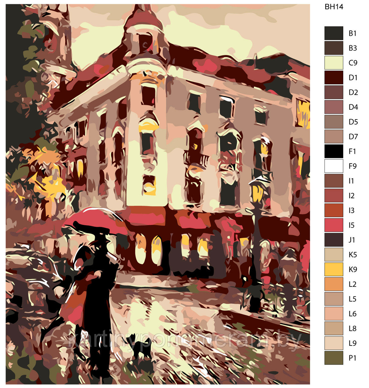 Картина по номерам, 40 x 50, BH14