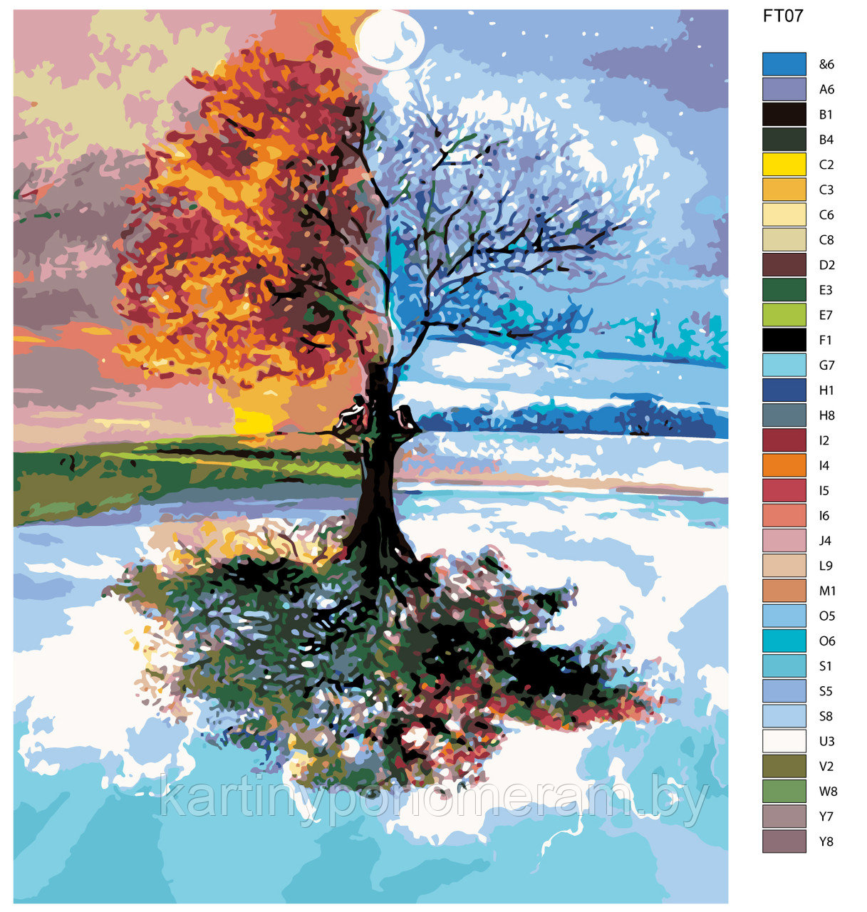Картина по номерам, 40 x 50, FT07