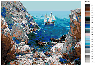 Картина по номерам, 40 x 50, KRYM-CR09