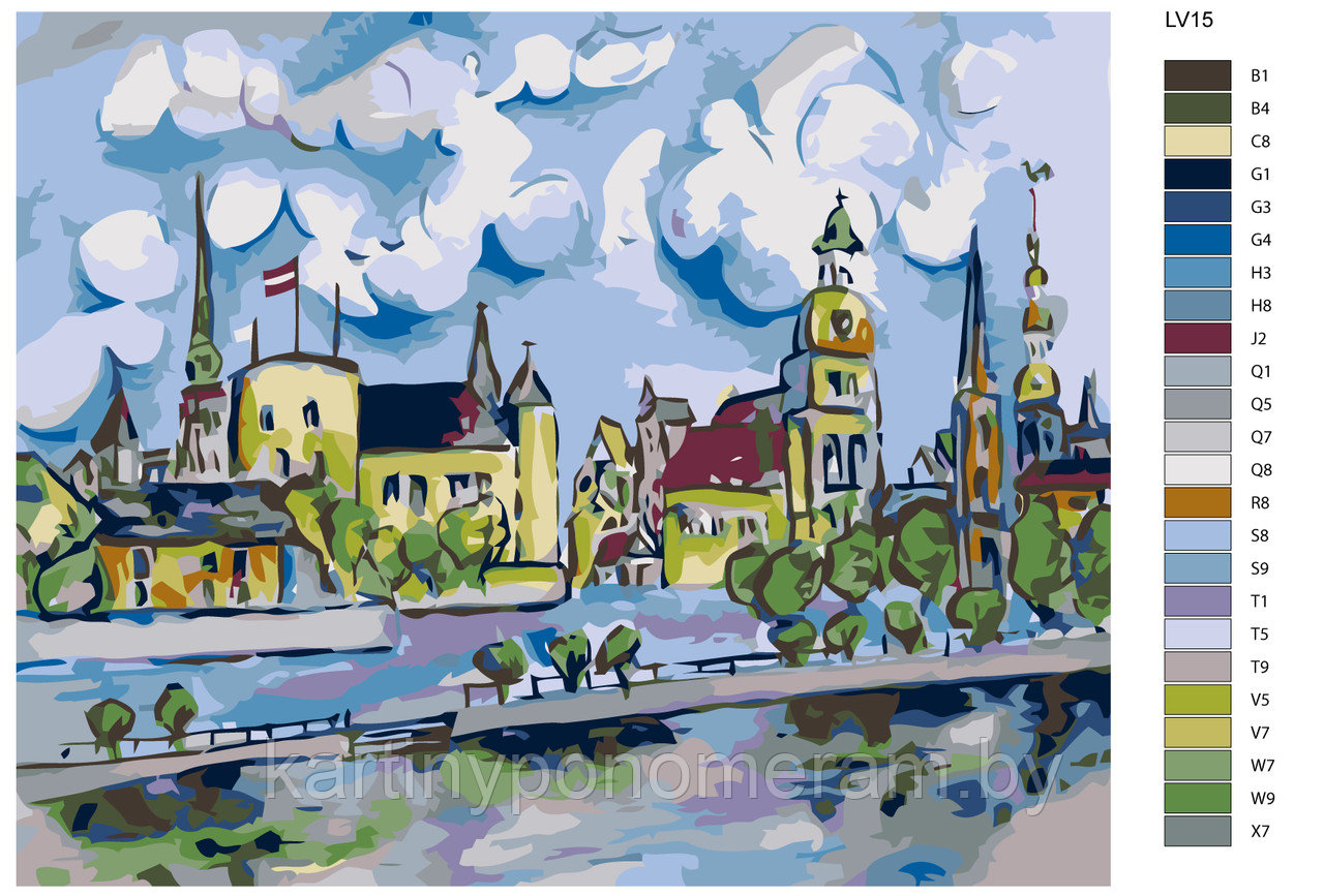 Картина по номерам, 40 x 50, LV15