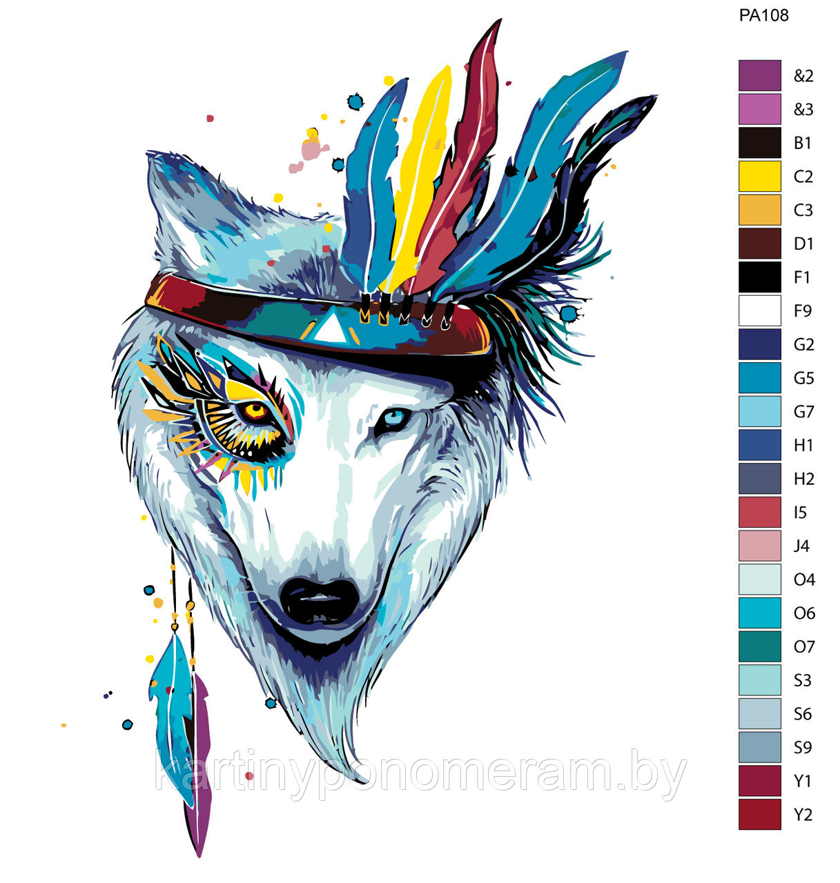 Картина по номерам, 40 x 50, PA108