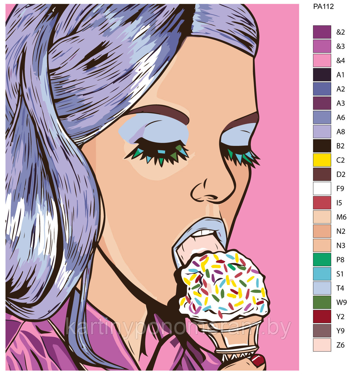 Картина по номерам, 40 x 50, PA112