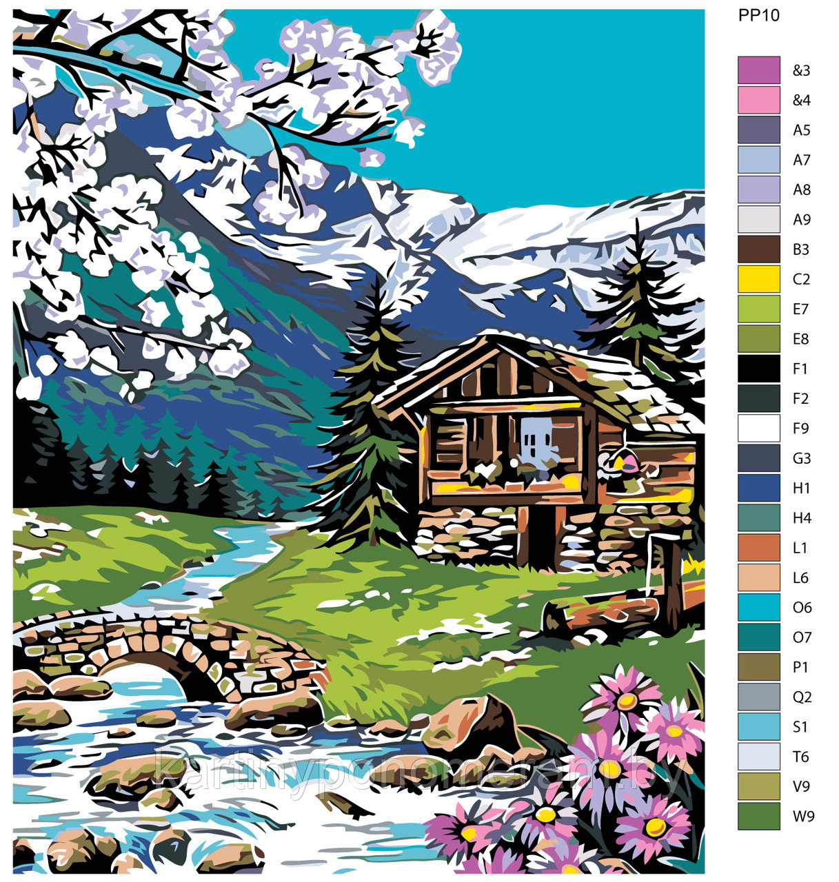 Картина по номерам, 40 x 50, PP10