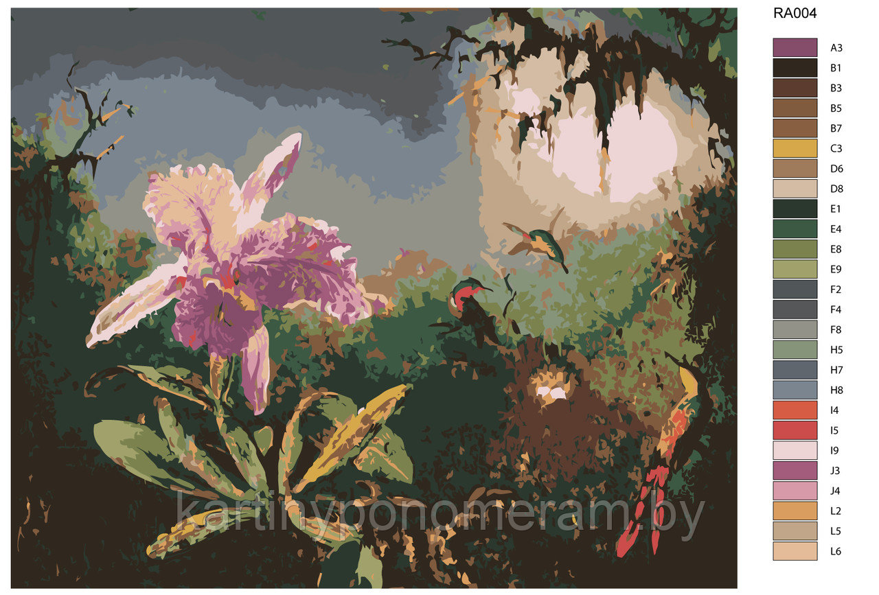 Картина по номерам, 40 x 50, RA004