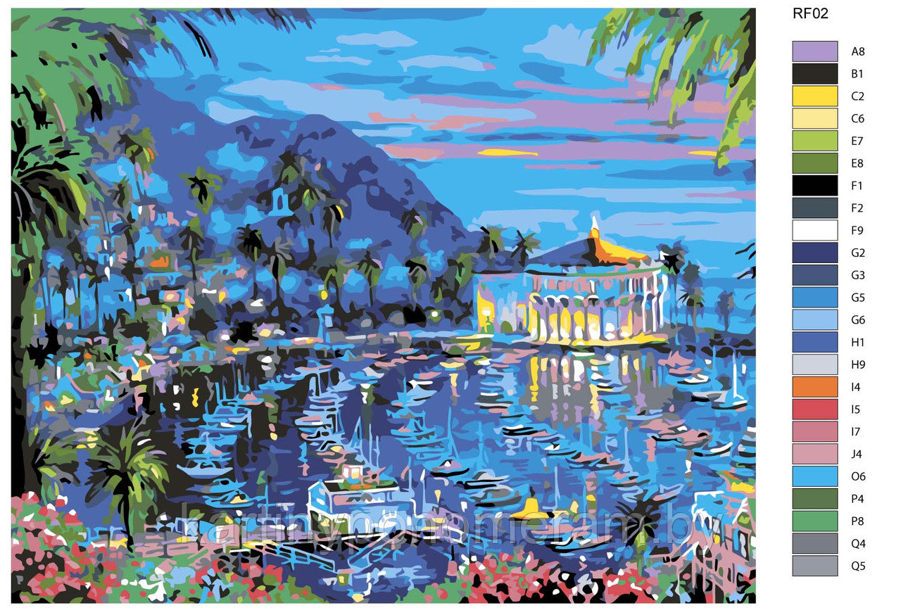Картина по номерам, 40 x 50, RF02