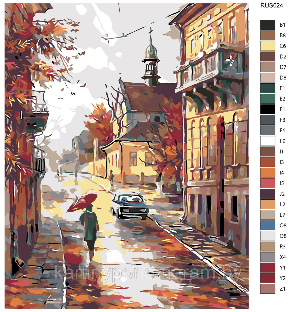 Картина по номерам, 40 x 50, RUS024
