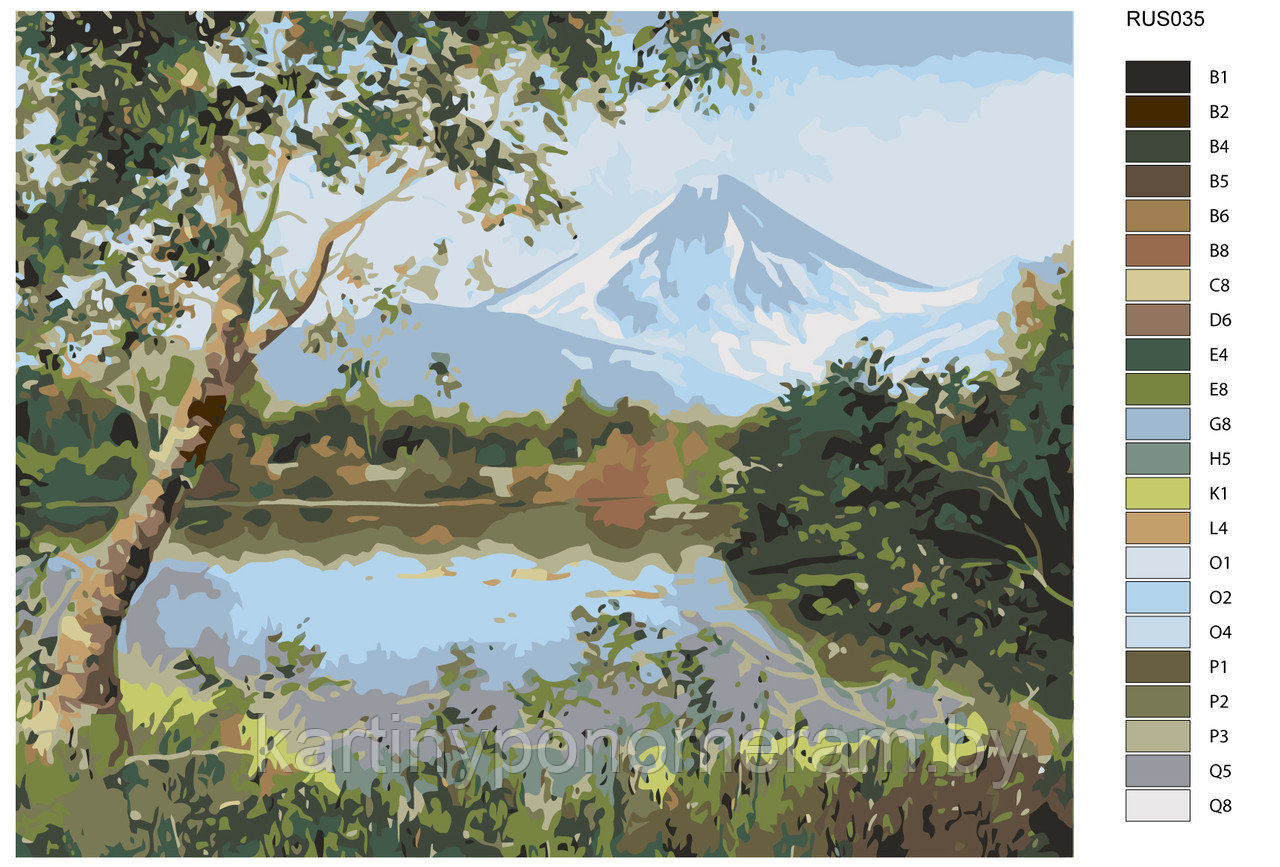 Картина по номерам, 40 x 50, RUS035