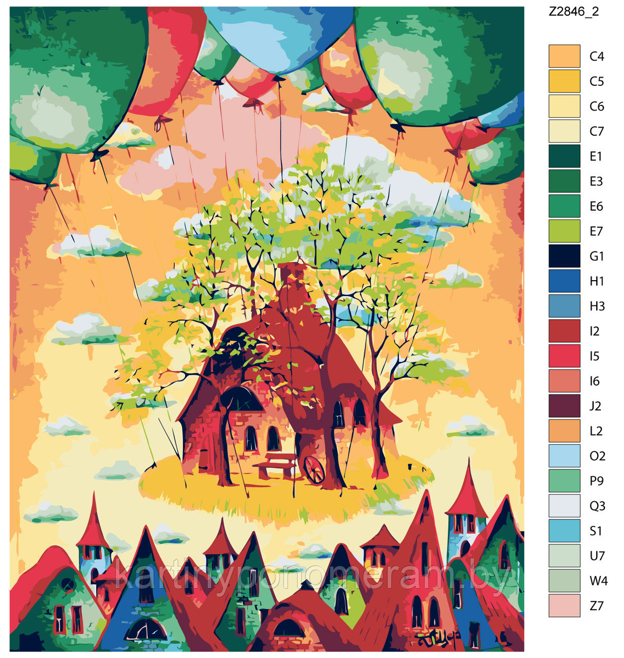 Картина по номерам, 40 x 50, Z-Z2846