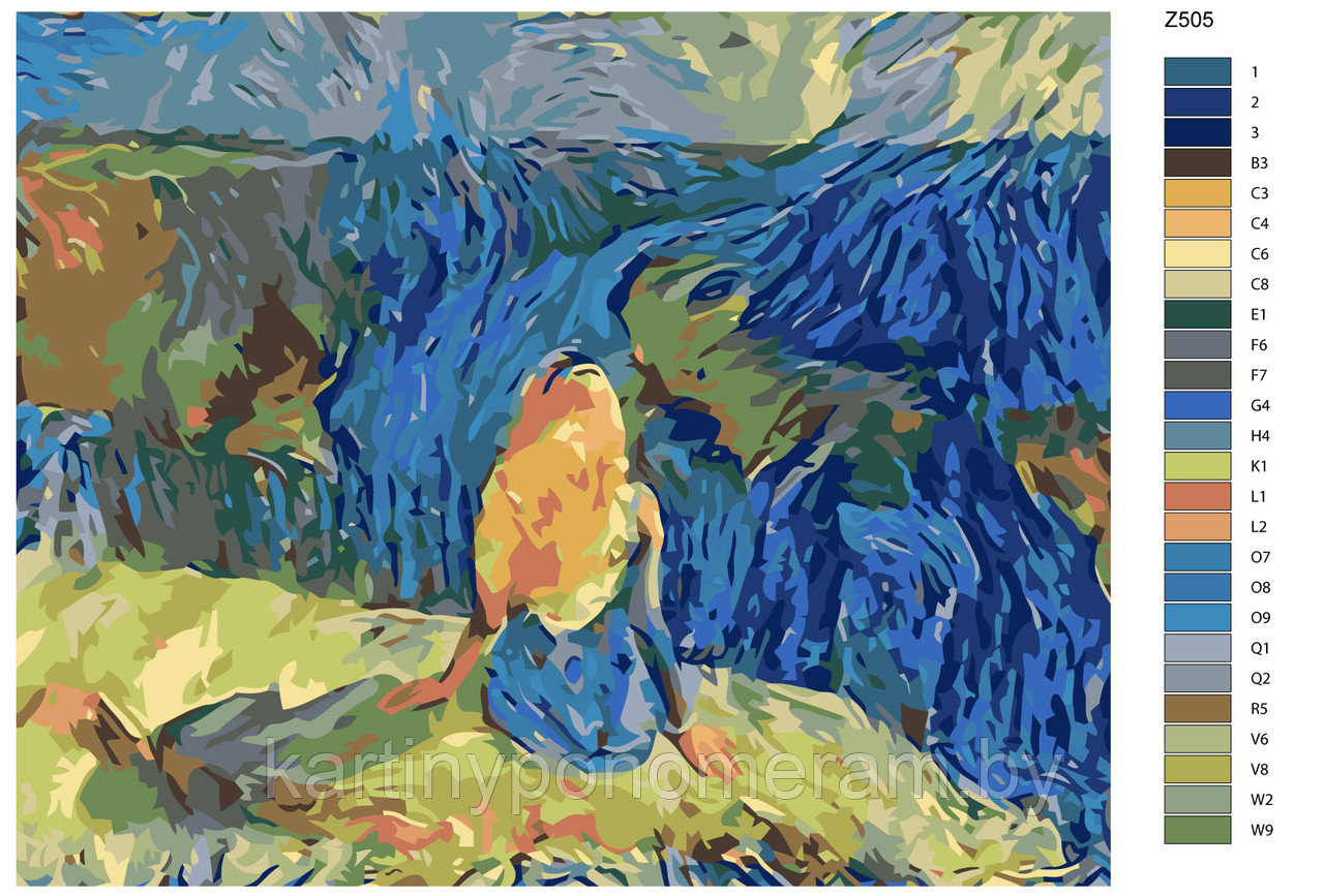 Картина по номерам, 40 x 50, Z-Z505