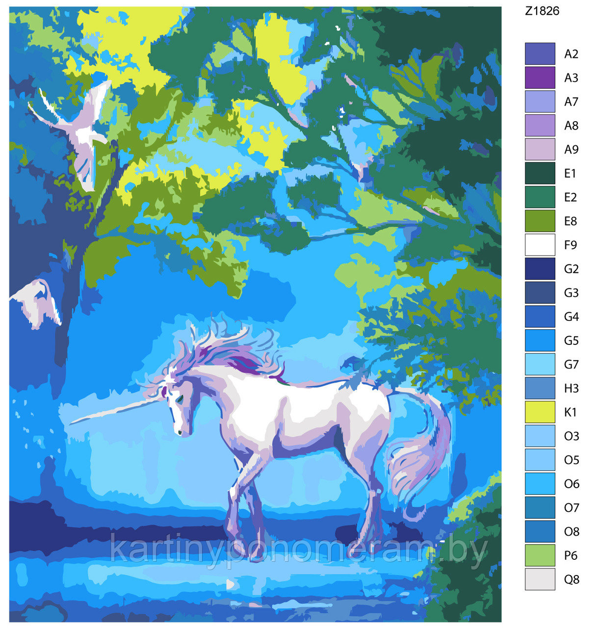 Картина по номерам, 40 x 50, Z1826