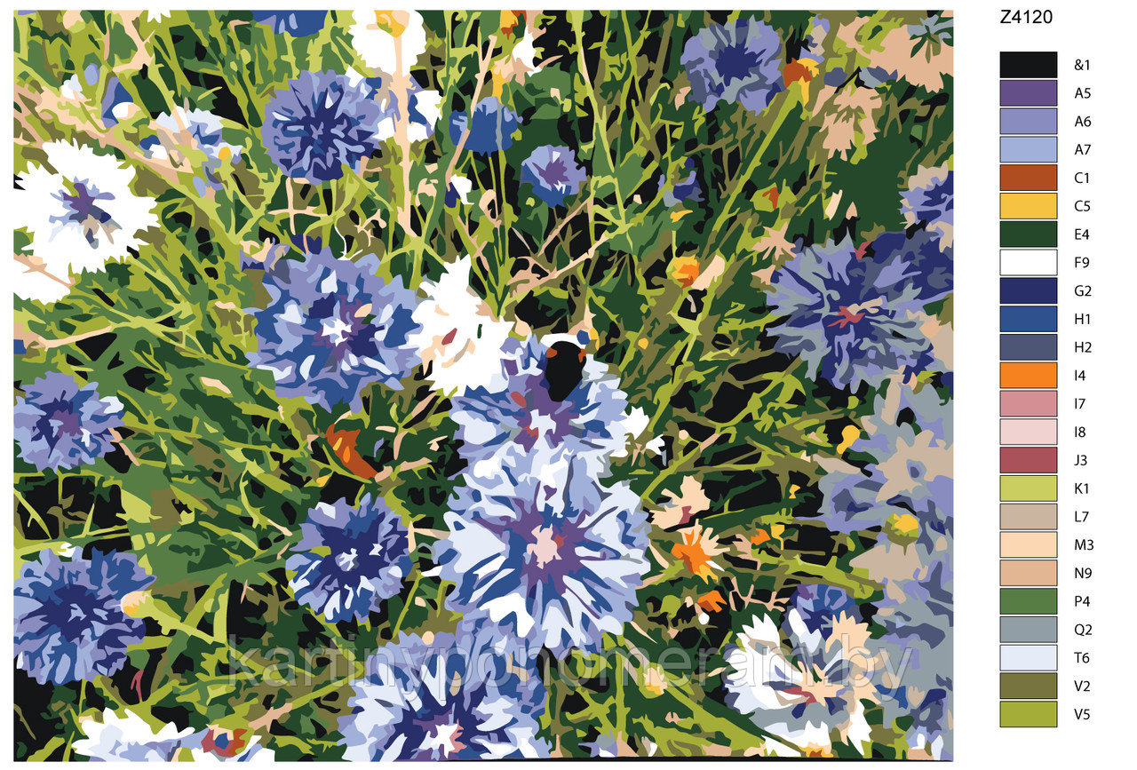 Картина по номерам, 40 x 50, Z4120