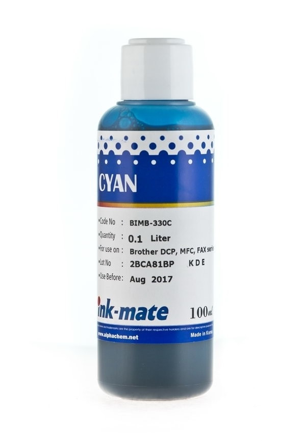 Чернила BIMB-220C/ BIMB-330C (для Brother DCP-6690/ DCP-J315/ DCP-J715/ MFC-255) Ink-Mate, голубые, 100 мл