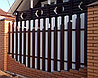 Забор из металлического штакетника (односторонний штакетник/двухсторонняя зашивка) высота 1,2м