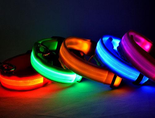 Светящийся ошейник для собак (3 режима) Glowing Dog Collar - фото 3 - id-p96704540