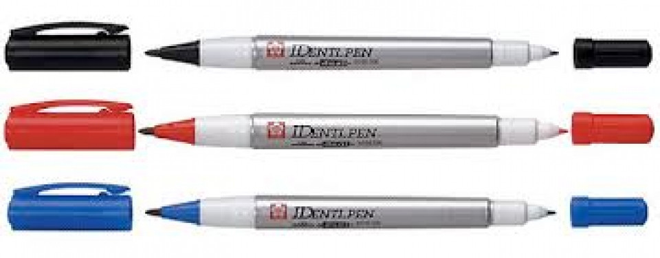 Маркер перманентный двусторонний Identy-Pen