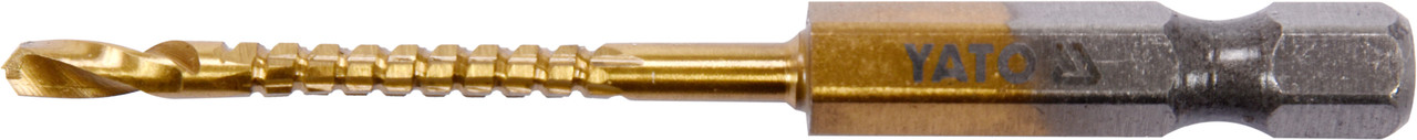 Сверло-шарошка по металлу 3.0мм HSS-TiN с хвостовиком HEX YT-44820 - фото 1 - id-p91049836