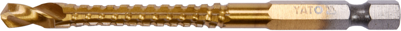 Сверло-шарошка по металлу 6.0мм HSS-TiN с хвостовиком HEX YT-44823