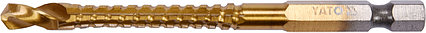 Сверло-шарошка по металлу 6.0мм HSS-TiN с хвостовиком HEX YT-44823, фото 2