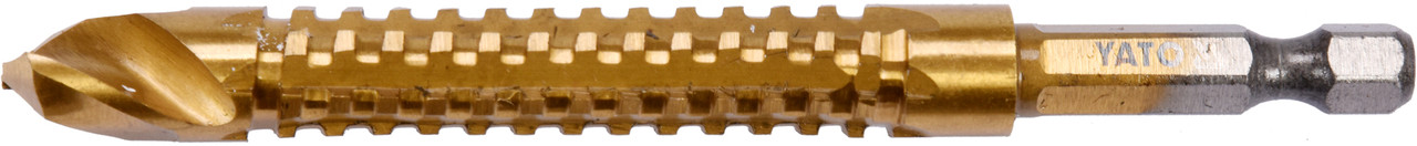 Сверло-шарошка по металлу 10.0мм HSS-TiN с хвостовиком HEX YT-44828 - фото 1 - id-p96706565
