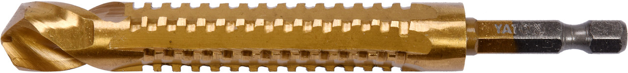 Сверло-шарошка по металлу 13.0мм HSS-TiN с хвостовиком HEX YT-44831 - фото 1 - id-p96706843