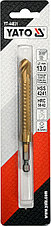Сверло-шарошка по металлу 13.0мм HSS-TiN с хвостовиком HEX YT-44831, фото 2