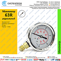 Манометр радиальный 63R