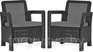 Набор уличной мебели (2 кресла) Tarifa 2 chairs, коричневый - фото 1 - id-p96761534