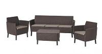 Комплект мебели Salemo 3-sofa set (Салемо), коричневый