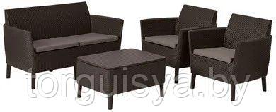 Комплект мебели Salemo 2-sofa set (Салемо), коричневый - фото 1 - id-p96761537