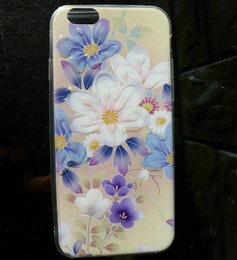 Чехол для iPhone 6/ 6s накладка "3D Flowers", силикон