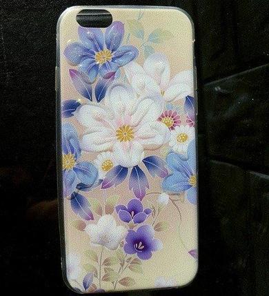 Чехол для iPhone 6/ 6s накладка "3D Flowers", силикон, фото 2