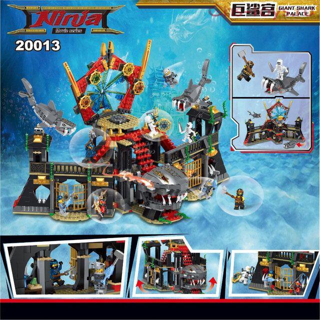 Конструктор Decool Ninja Нападение Мегалодона 20013 (Аналог LEGO Ninja) 1171 дет - фото 2 - id-p96765090