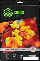 Фотобумага CACTUS полуглянцевая A4 280 г/кв.м. 20 листов [CS-SGA428020]