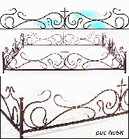 Кованая ограда рис №6К, ограды по оптовой цене в Минск
