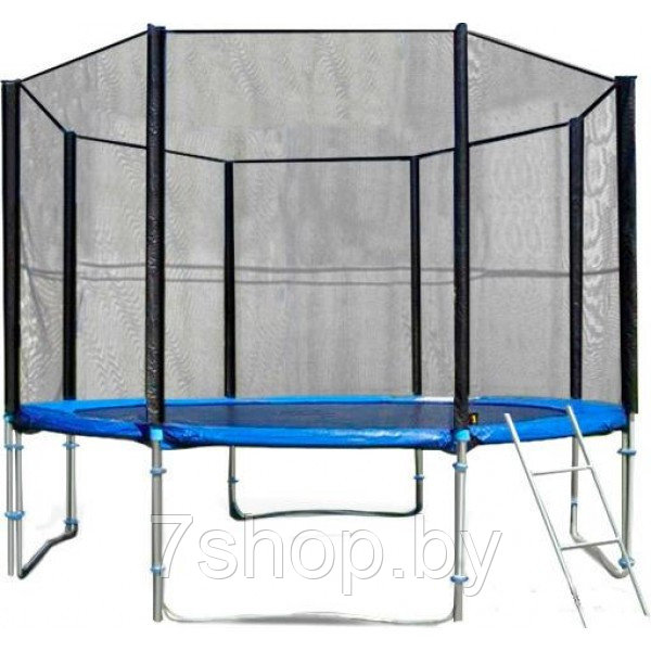 Батут с защитной сеткой и лестницей Trampoline Fitness 10FT-Prof 306 см - фото 1 - id-p96770181