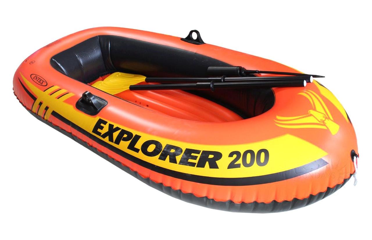 Intex Надувная двухместная  лодка  Explorer 200 Intex (Интекс) 58331NP 185х94 см