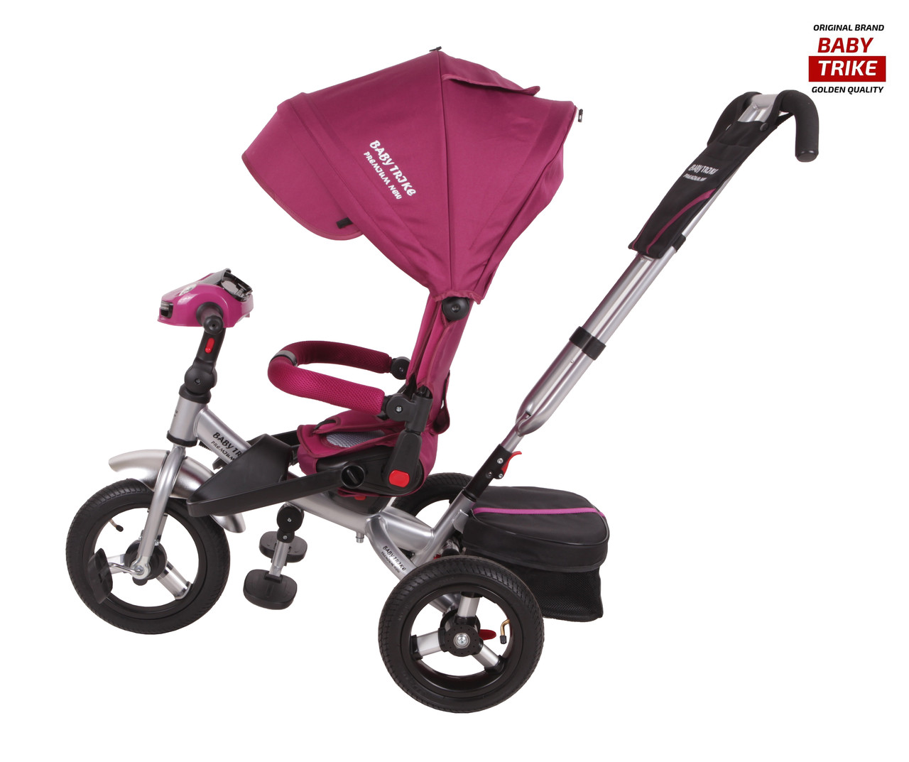 Детский трёхколёсный велосипед Baby Trike Premium Original фиолетовый - фото 2 - id-p96780509