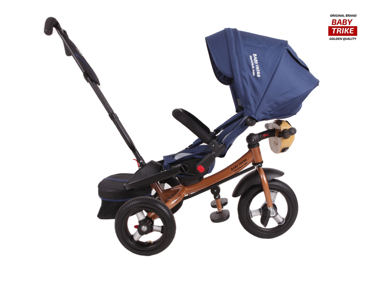 Детский трёхколёсный велосипед Baby Trike Premium Original синий - фото 3 - id-p96780510